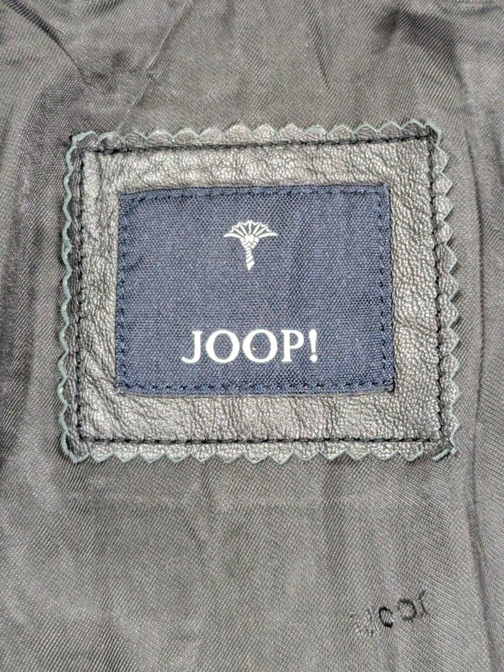 Joop! Women's Black Leather Jacket Biker style - Picture 4 of 15